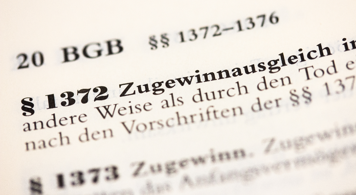 Zugewinnausgleich gewährleistet gleichberechtigte Behandlung beider Partner